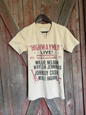 Raw edge “Highwaymen” Tee XS/S